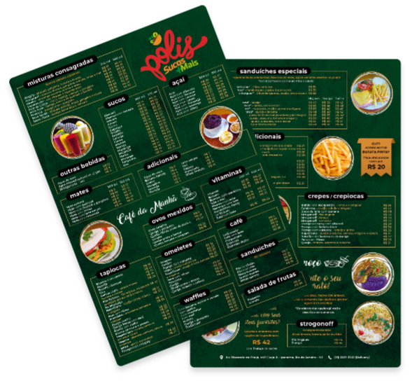 Cardápio Polis Sucos